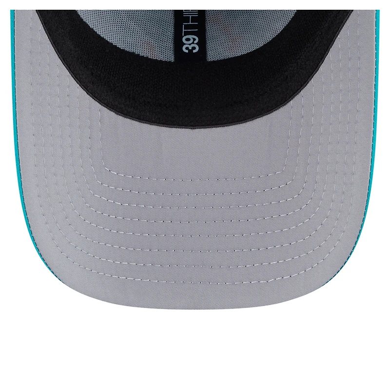 Men's New Era Aqua Miami Dolphins Perforated 39THIRTY Flex Hat