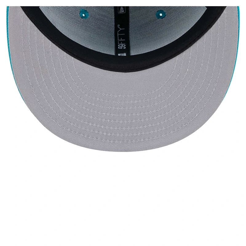 Men's New Era Aqua Miami Dolphins Ransom 59FIFTY Fitted Hat