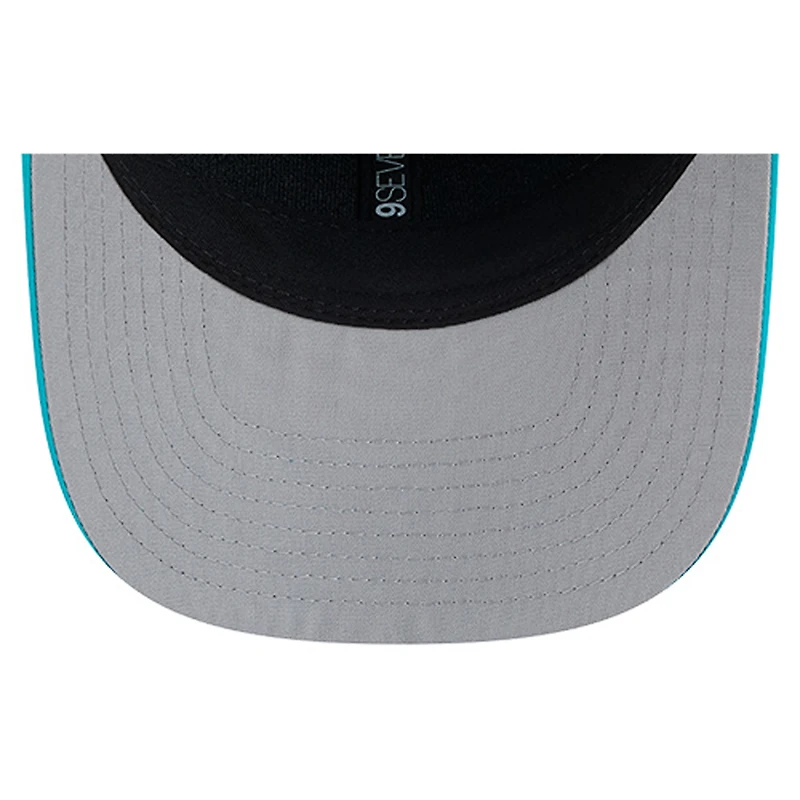 Men's New Era Aqua Miami Dolphins Script 9SEVENTY Adjustable Hat