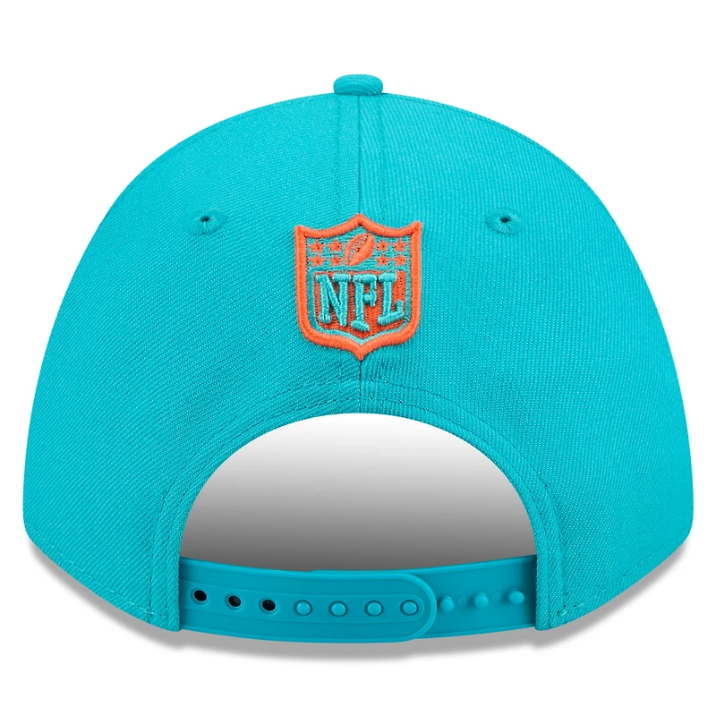 Men's New Era  Aqua Miami Dolphins Spain Side Patch 9FORTY M-Crown Adjustable Hat