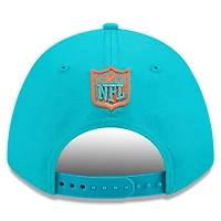 Men's New Era  Aqua Miami Dolphins Spain Side Patch 9FORTY M-Crown Adjustable Hat