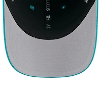 Casquette ajustable New Era Aqua Miami Dolphins 9FORTY M-Crown pour homme