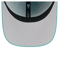 Casquette New Era Aqua Miami Dolphins Stripes 39THIRTY Flex pour homme