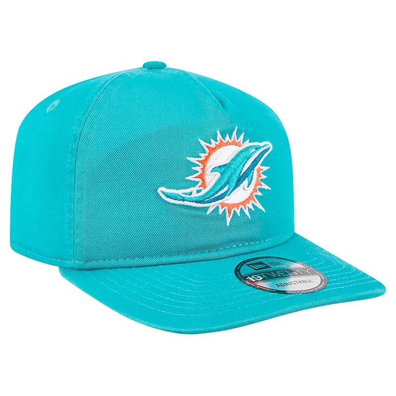 Casquette ajustable New Era Aqua Miami Dolphins Team 19TWENTY pour homme