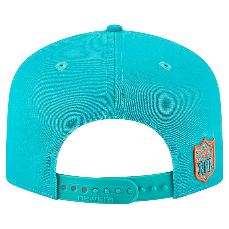 Casquette ajustable New Era Aqua Miami Dolphins Team 19TWENTY pour homme