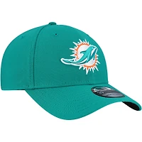 Men's New Era Aqua Miami Dolphins Team Classic Throwback 39THIRTY Flex Hat