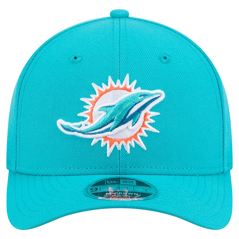 Men's New Era  Aqua Miami Dolphins Team Collection 9FORTY M-Crown Adjustable Hat