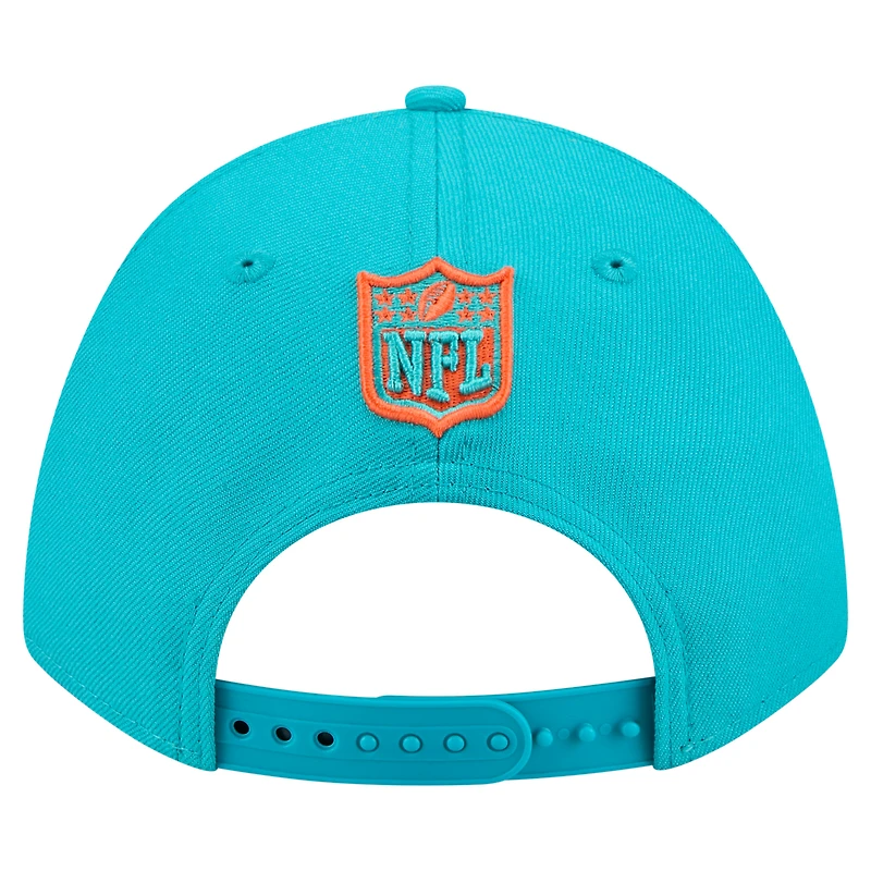 Men's New Era Aqua Miami Dolphins Team Collection 9FORTY M-Crown Adjustable Hat