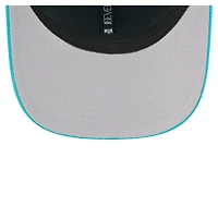 Casquette ajustable extensible à boutons-pression New Era Aqua Miami Dolphins Team Collection 9SEVENTY pour homme