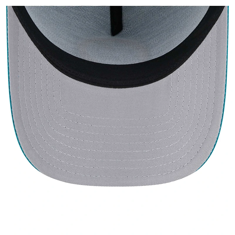 Casquette ajustable New Era Miami Dolphins Throwback A-Frame 9FORTY pour homme