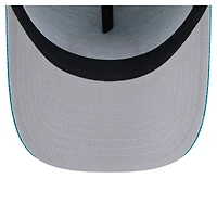 Casquette ajustable New Era Miami Dolphins Throwback A-Frame 9FORTY pour homme