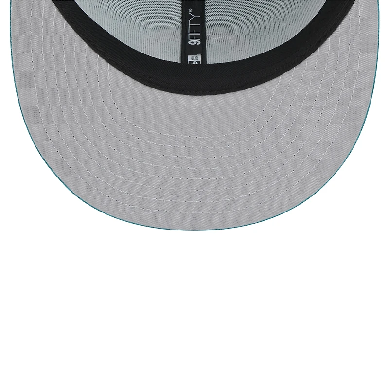 Casquette snapback 9FIFTY de style camionneur à imprimé Miami Dolphins de New Era pour homme