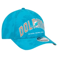 Men's New Era Aqua Miami Dolphins Tie Dye Fade 9Forty M-Crown A-Frame Adjustable Hat