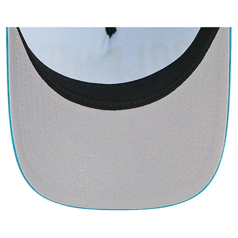 Casquette ajustable New Era Aqua Miami Dolphins Tie Dye Fade 9Forty M-Crown A-Frame pour homme