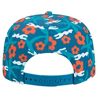 Casquette de golf à visière snapback Wakey Wakey Miami Dolphins de New Era pour homme