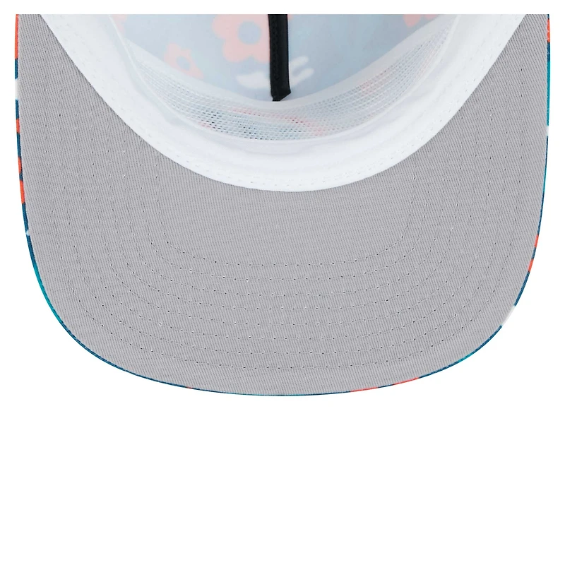 Casquette de golf à visière snapback Wakey Wakey Miami Dolphins de New Era pour homme