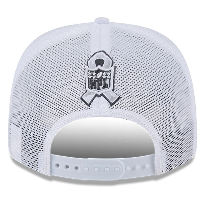 Casquette extensible à boutons-pression New Era Arctic Camo Miami Dolphins 2024 Salute To Service 9SEVENTY pour homme