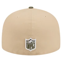 Casquette ajustée A-Frame 59FIFTY pour homme, coloris beige/olive, Miami Dolphins, New Era