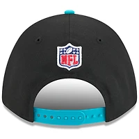 Men's New Era Black/Aqua Miami Dolphins 2025 NFL Draft 9FORTY M-Crown A-Frame Adjustable Hat