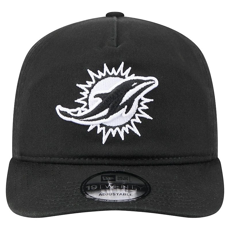 Men's New Era  Black/White Miami Dolphins 19TWENTY Adjustable Hat
