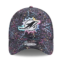 Men's New Era  Black Miami Dolphins 2025 NFL Crucial Catch 39THIRTY Flex Hat