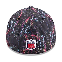 Men's New Era  Black Miami Dolphins 2025 NFL Crucial Catch 39THIRTY Flex Hat