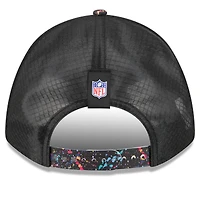 Men's New Era Black Miami Dolphins 2025 NFL Crucial Catch 9FORTY Adjustable Hat