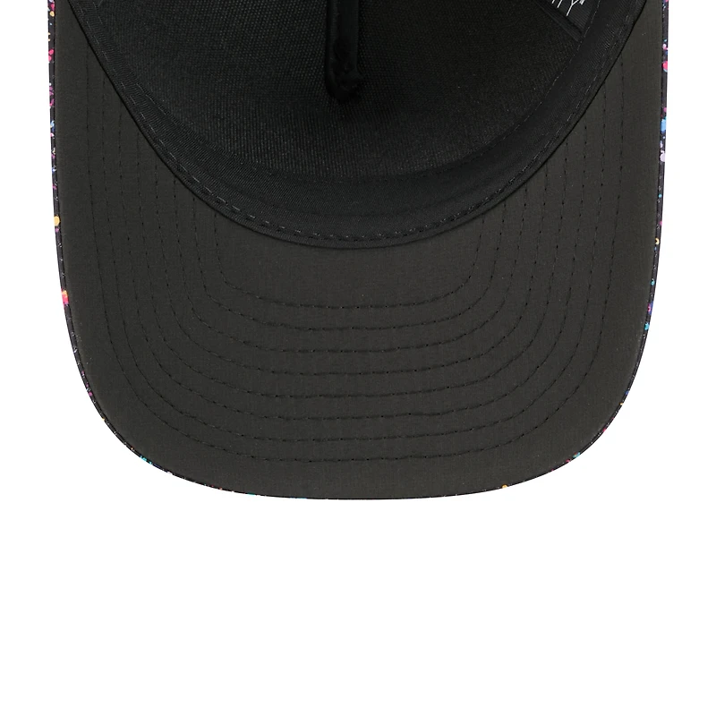 Men's New Era Black Miami Dolphins 2025 NFL Crucial Catch 9FORTY Adjustable Hat