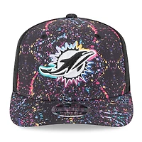 Men's New Era Black Miami Dolphins 2025 NFL Crucial Catch 9SEVENTY Adjustable Hat