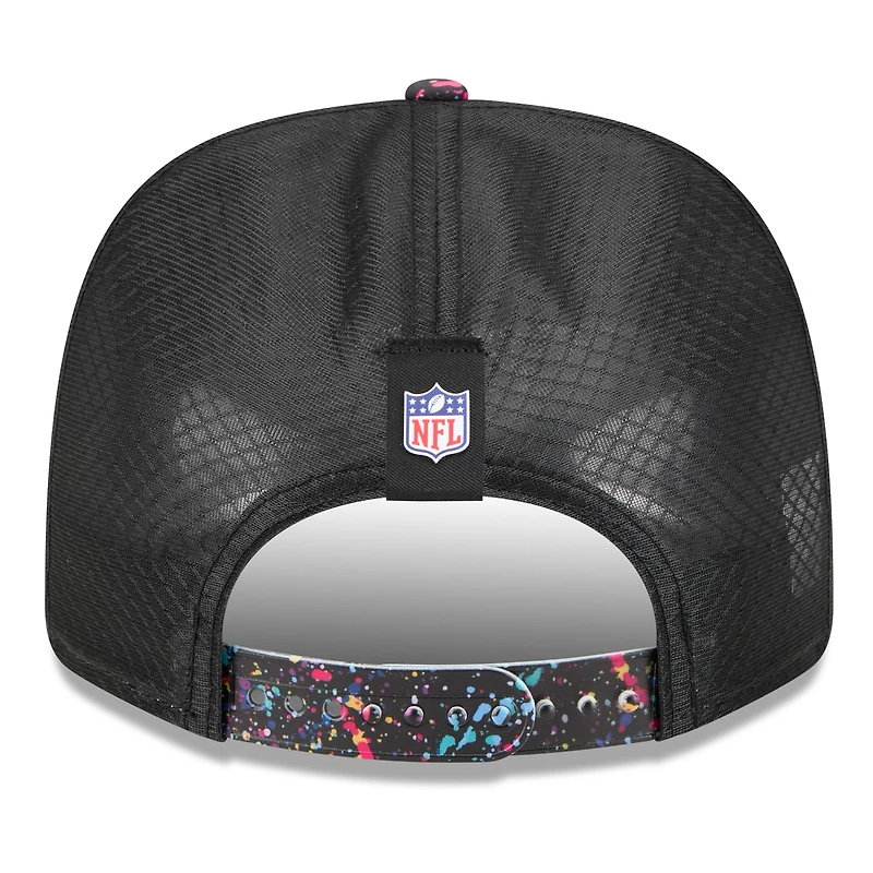 Men's New Era Black Miami Dolphins 2025 NFL Crucial Catch 9SEVENTY Adjustable Hat