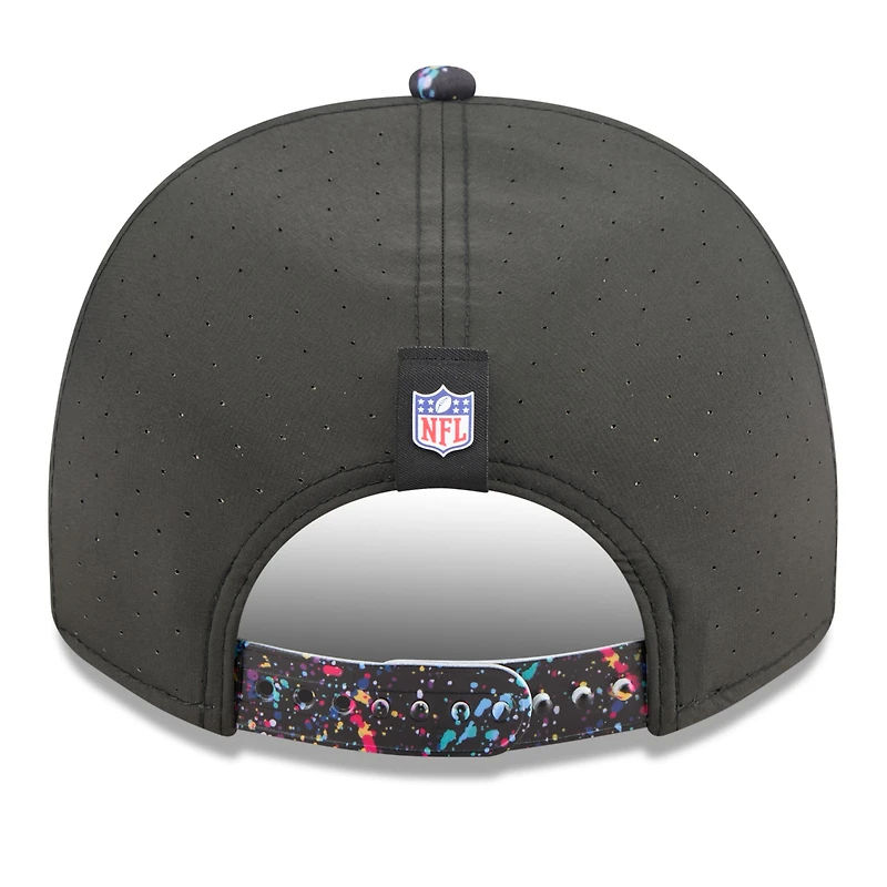 Casquette snapback 9FIFTY noire New Era Miami Dolphins 2025 NFL Crucial Catch pour homme