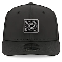 Casquette ajustable New Era noire pour homme Miami Dolphins 2026 NFL Training Camp 9SEVENTY