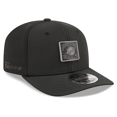 Men's New Era Black Miami Dolphins 2026 NFL Training Camp 9SEVENTY Adjustable Hat