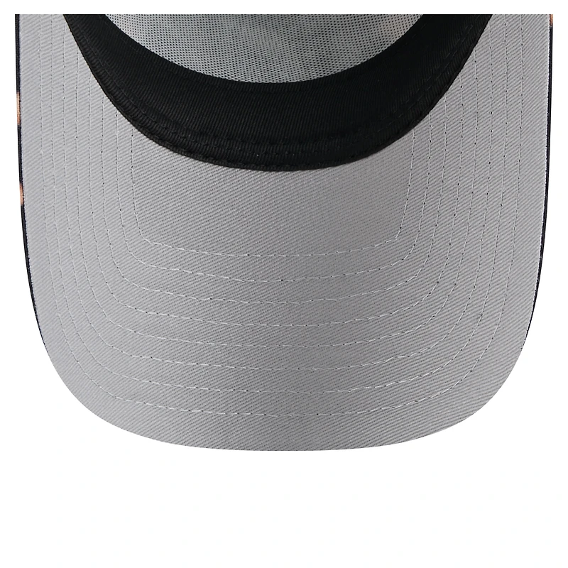 Men's New Era Black Miami Dolphins Bleached 9FORTY A-Frame Adjustable Hat