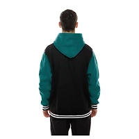 Men's New Era Black Miami Dolphins Full-Snap Fleece Hoodie Jacket