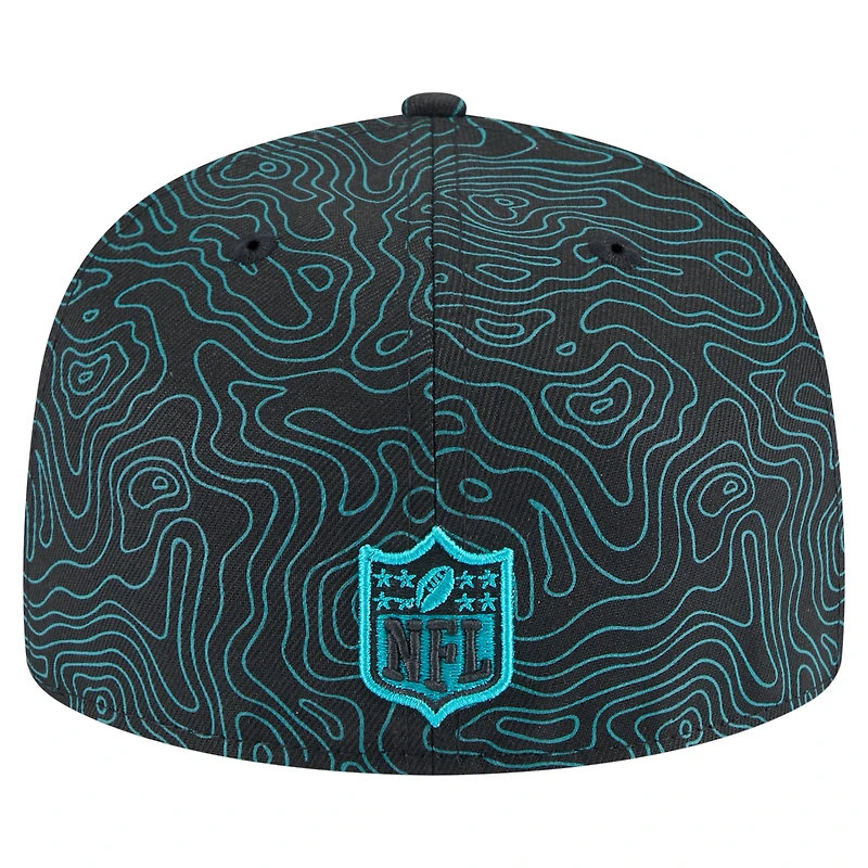 Men's New Era Black Miami Dolphins Geo 59FIFTY Fitted Hat