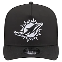 Men's New Era  Black Miami Dolphins Gore-Tex A-Frame 9FIFTY Adjustable Hat