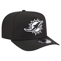 Men's New Era  Black Miami Dolphins Gore-Tex A-Frame 9FIFTY Adjustable Hat