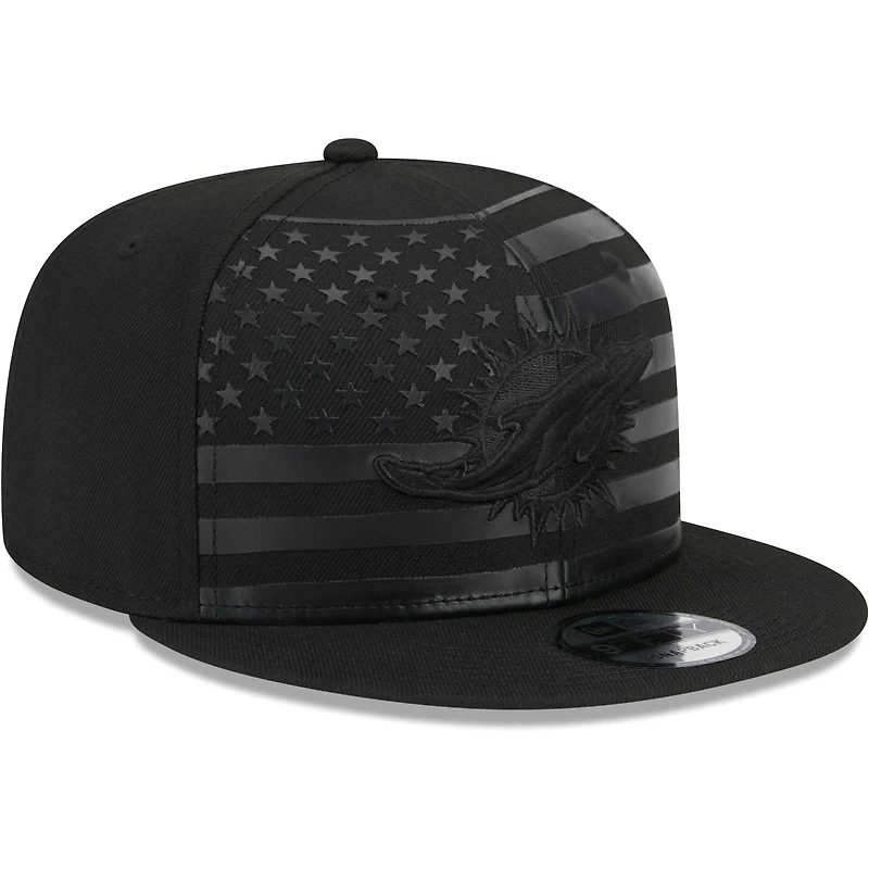 Casquette Snapback 9FIFTY Independent Miami Dolphins New Era noire pour homme