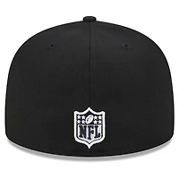 Men's New Era Black Miami Dolphins  Main Patch 59FIFTY Fitted Hat