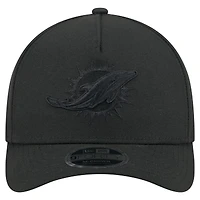Casquette ajustable noire 9FORTY M-Crown A-Frame pour homme, collection Team des Dolphins de Miami