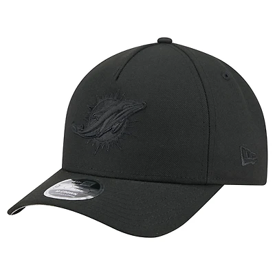 Casquette ajustable noire 9FORTY M-Crown A-Frame pour homme, collection Team des Dolphins de Miami
