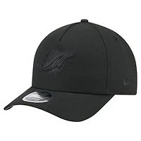 Casquette ajustable noire 9FORTY M-Crown A-Frame pour homme, collection Team des Dolphins de Miami