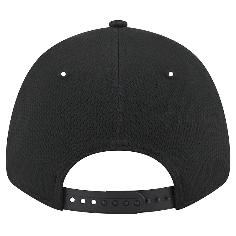 Casquette ajustable noire New Era Miami Dolphins Throwback Main B-Dub 9FORTY pour homme