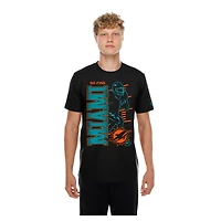 T-shirt noir New Era pour homme, Miami Dolphins Training Camp