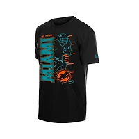 T-shirt noir New Era pour homme, Miami Dolphins Training Camp