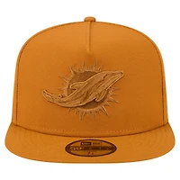 Men's New Era  Brown Miami Dolphins Color Pack A-Frame 59FIFTY Fitted Hat