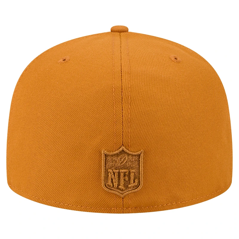 Men's New Era  Brown Miami Dolphins Color Pack A-Frame 59FIFTY Fitted Hat