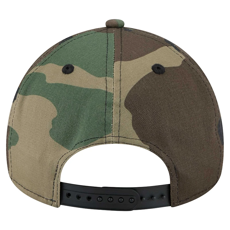 Men's New Era Camo Miami Dolphins Mystic Camo A-Frame 9FORTY Adjustable Hat