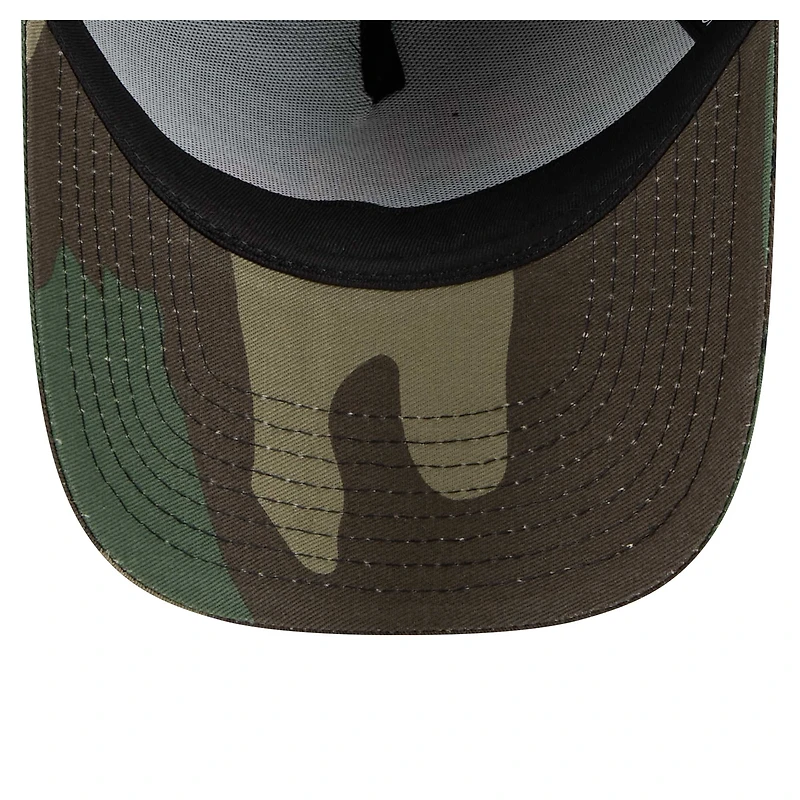 Men's New Era Camo Miami Dolphins Mystic Camo A-Frame 9FORTY Adjustable Hat